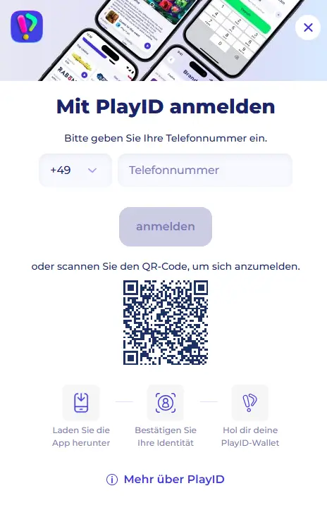 Registrierung bei Play ID ehemals Fun ID