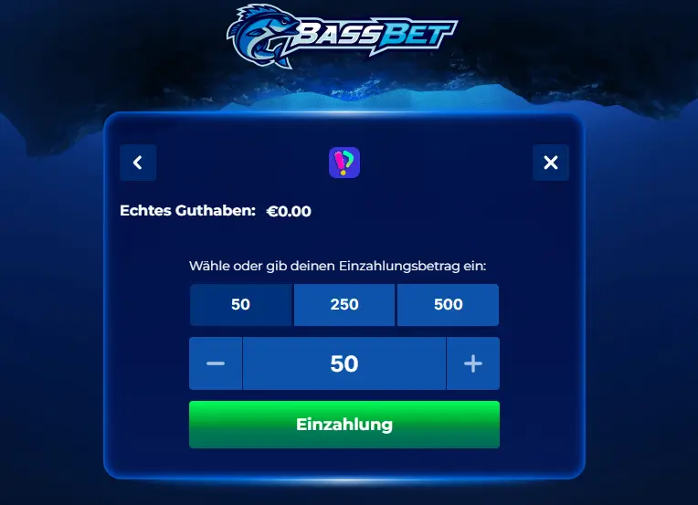 Einzahlung per Fun ID im Online Casino BassBet